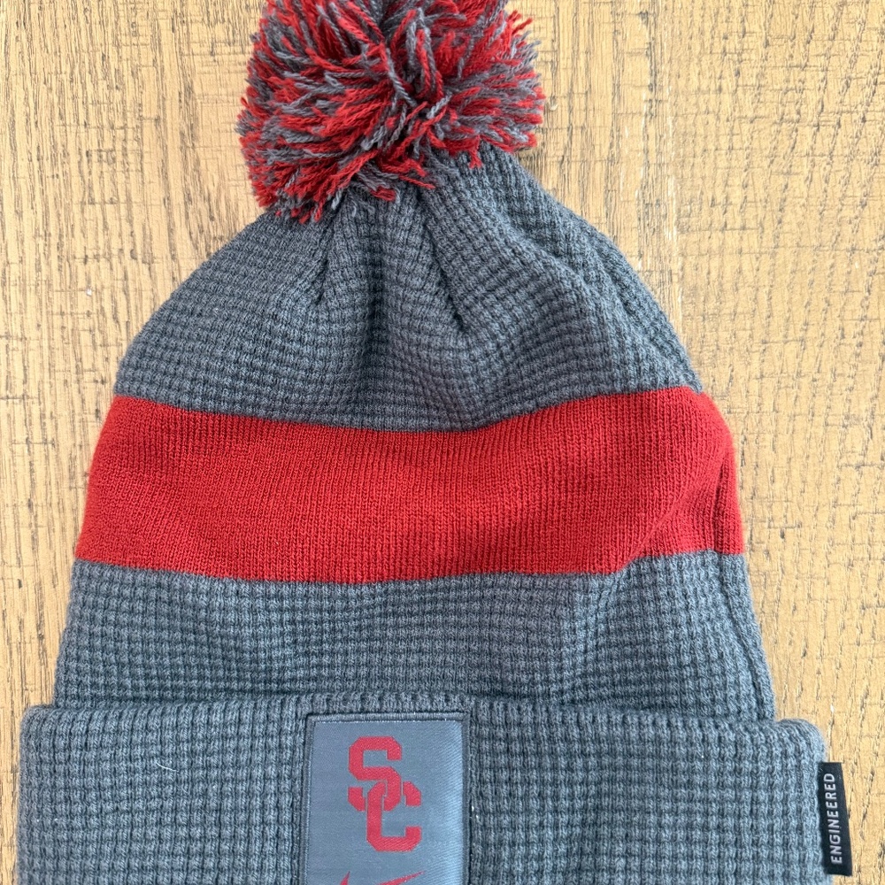 Nike USC Beanie with Pom. Go Trojans!